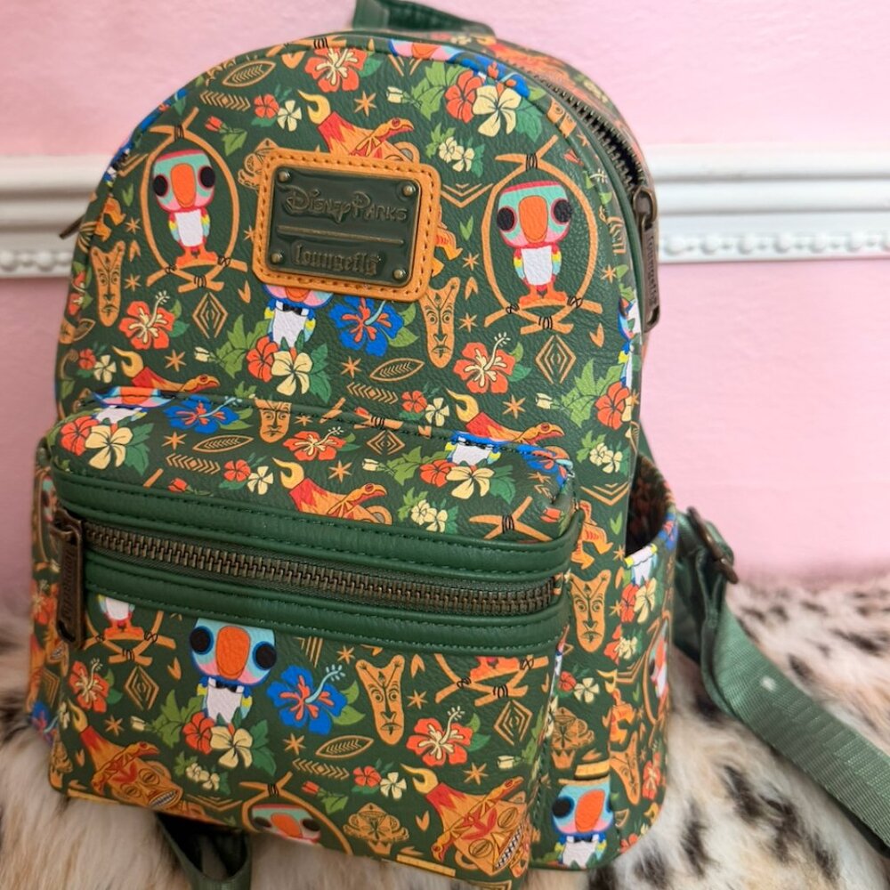 Disney Parks 2022 Loungefly Enchanted Tiki Room Mini Backpack